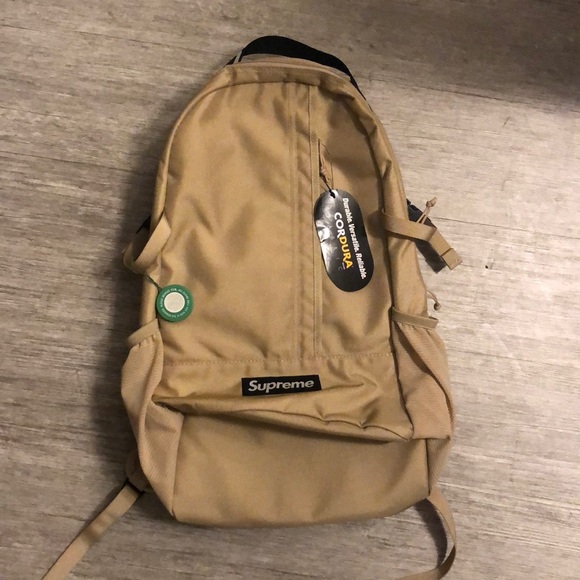 supreme khaki backpack